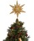 Ornativity Gold Star Tree Topper – Christmas Gold 3D Glitter Star Ornament Treetop Decoration for Large Tree
